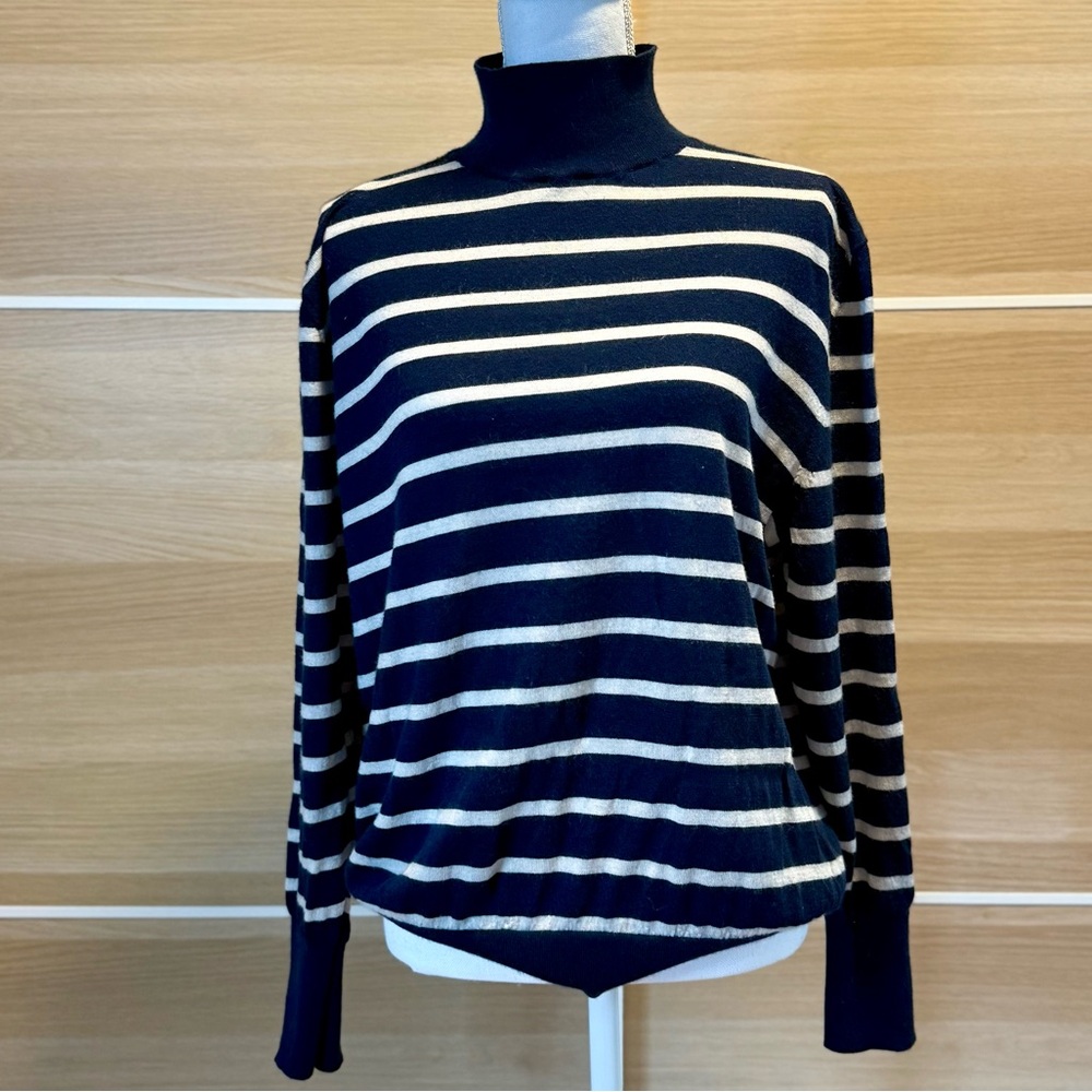 Banana Republic Striped Turtleneck Sweater